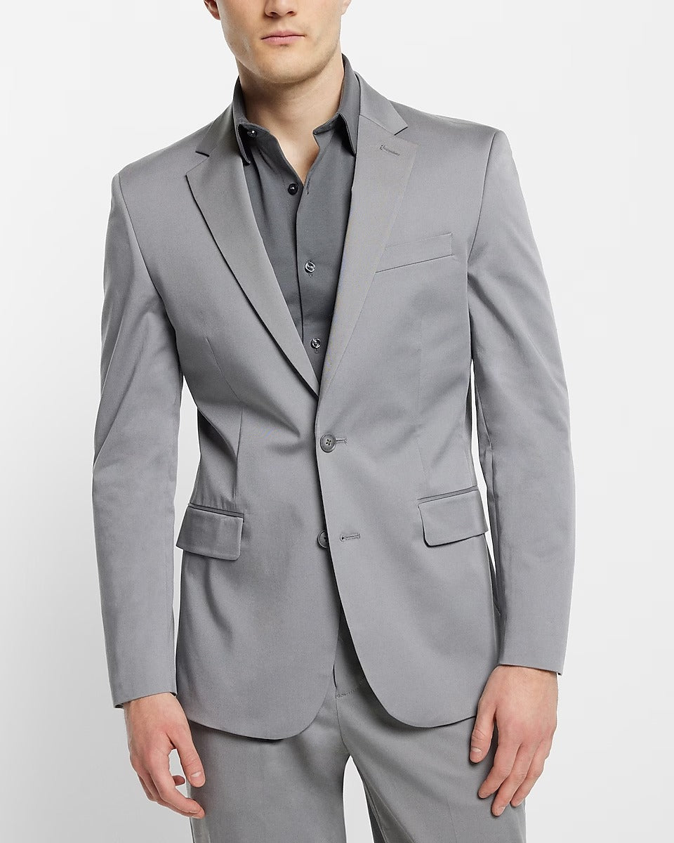Mens Classic Grey Tuxedo Suit
