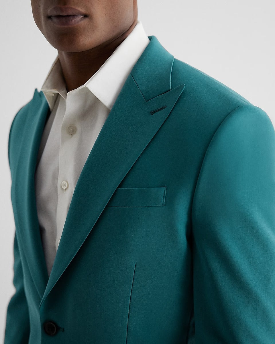 Mens Classy Teal Color Tuxedo Suit