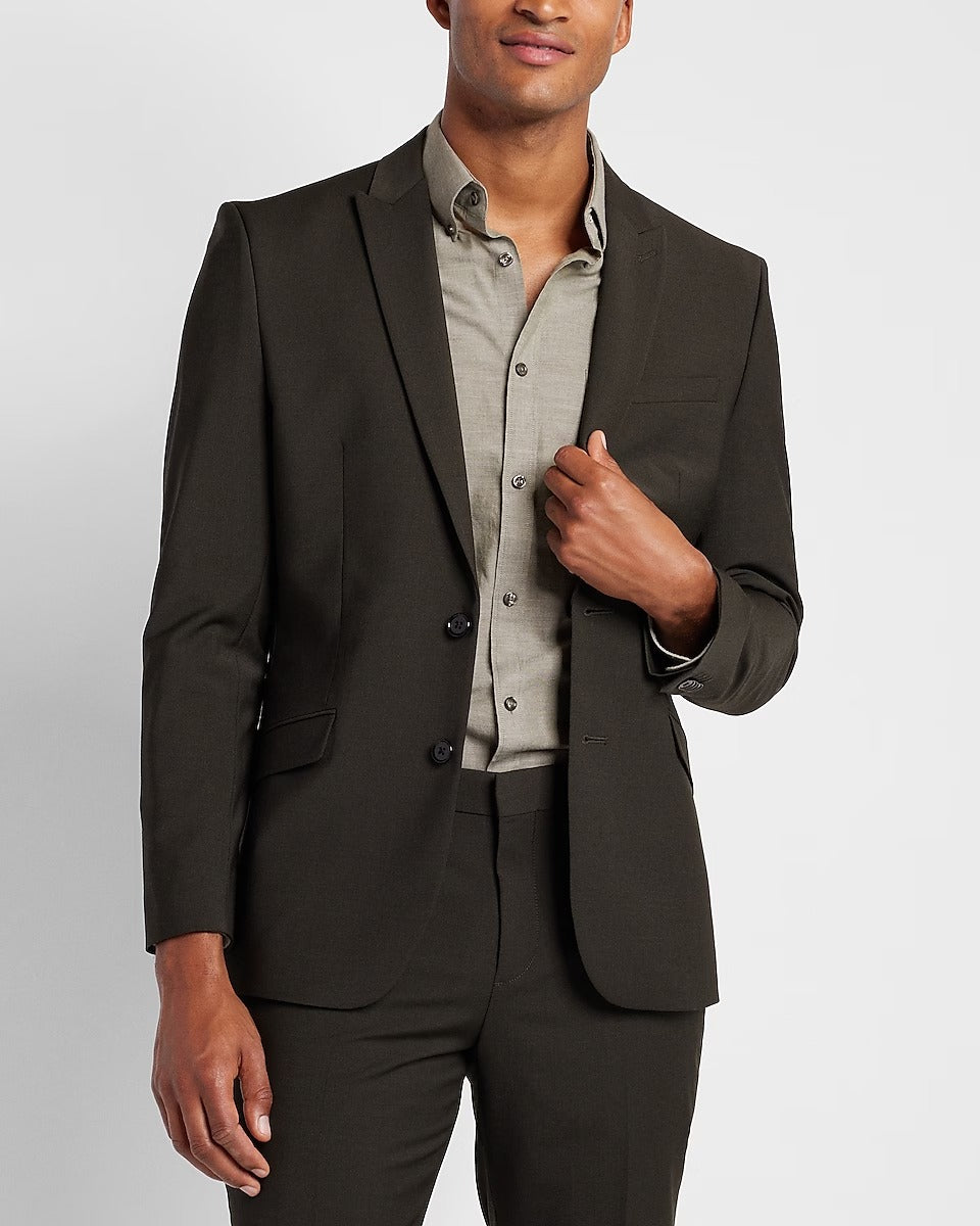 Mens Iconic Olive Color Tuxedo Suit