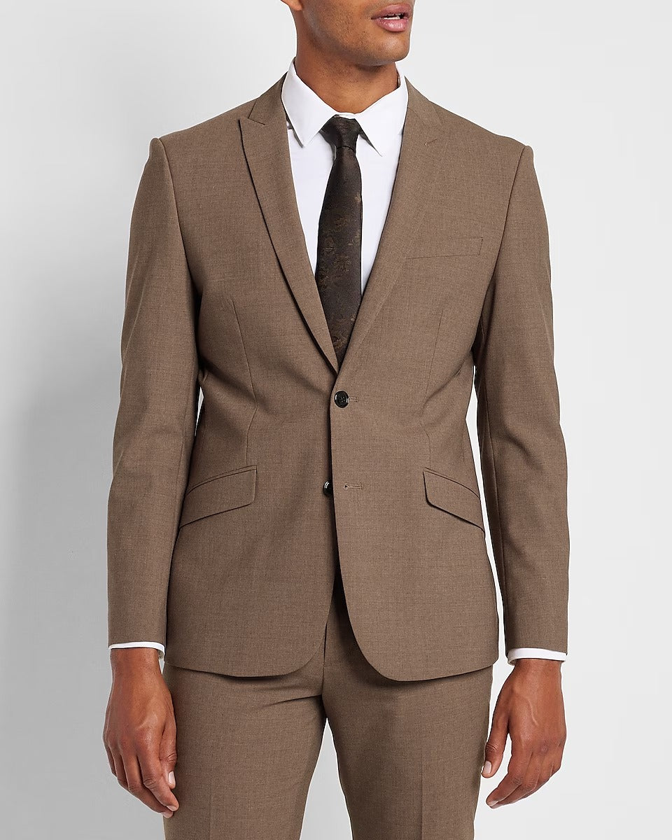 Mens Vintage Brown Tuxedo Suit