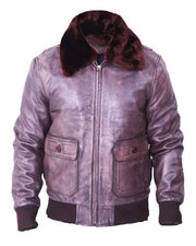 Men's Aviator A2 Flight Distressed Brown Jacket