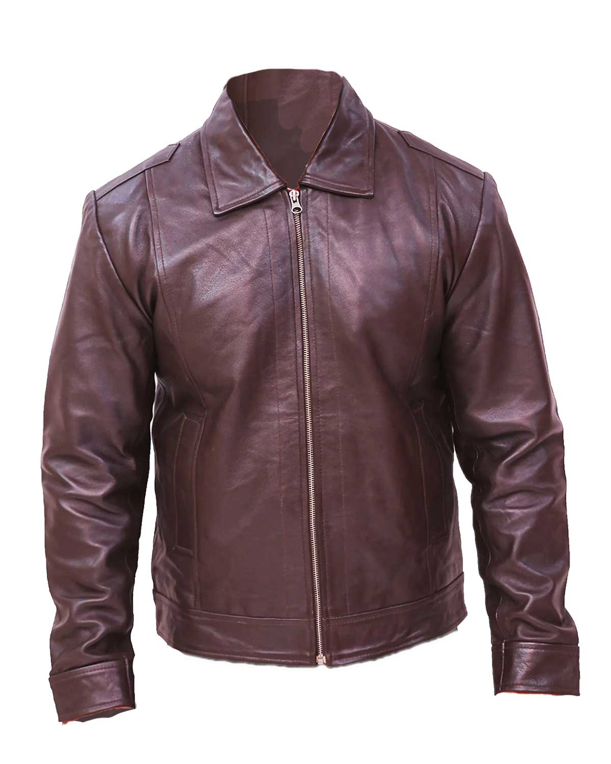 Men's Vintage Brown Leather Jacket