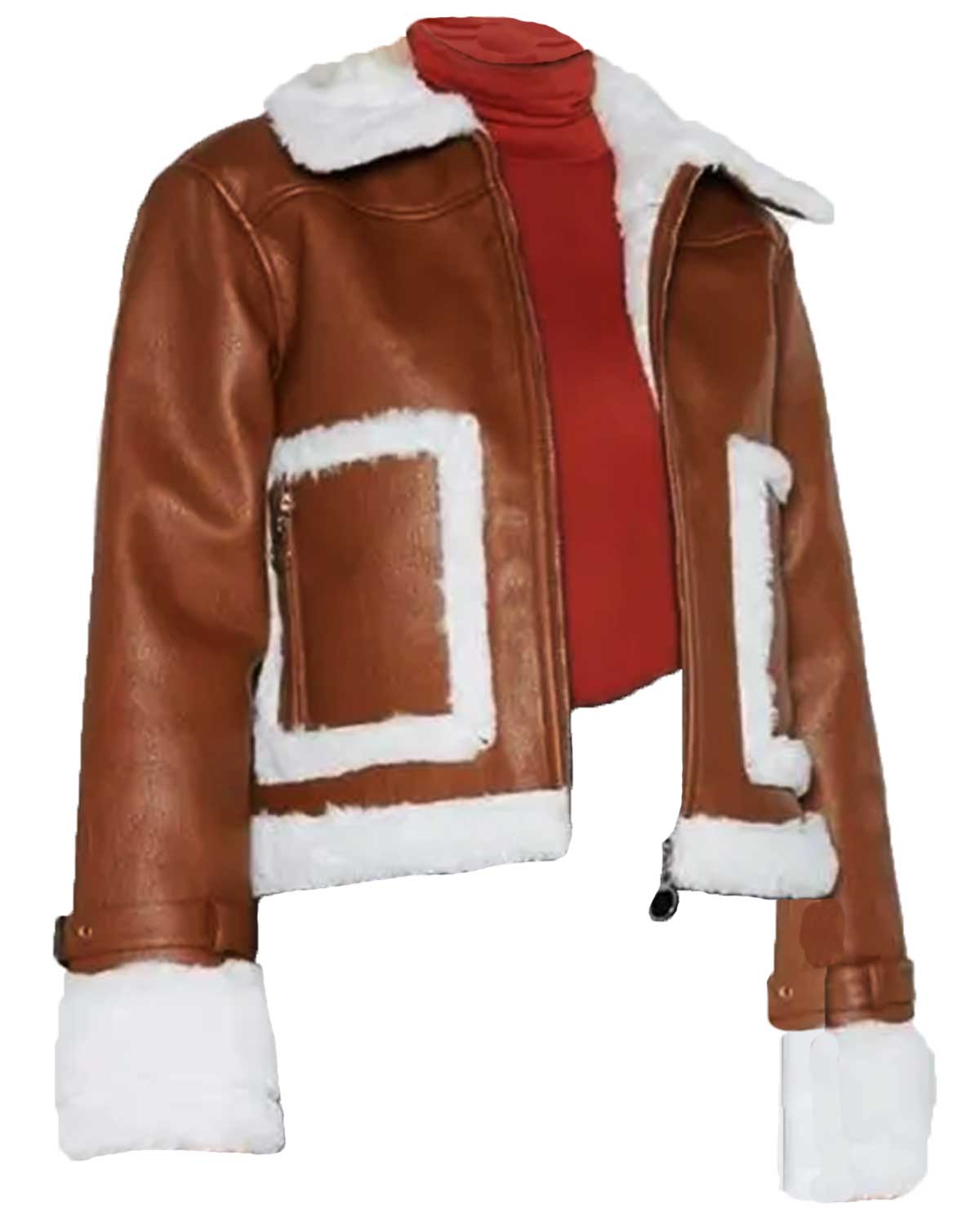 Women’s Brown Aviator Jacket