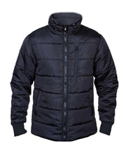 Mens Black Puffer Hooded Jacket