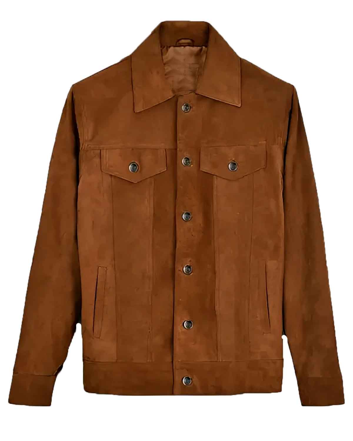 Men’s Brown Suede Leather Jacket