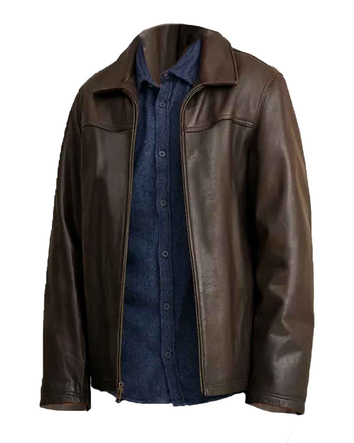 Mens Brown With Thinsulate Lining Sheepskin Leather Jacket 