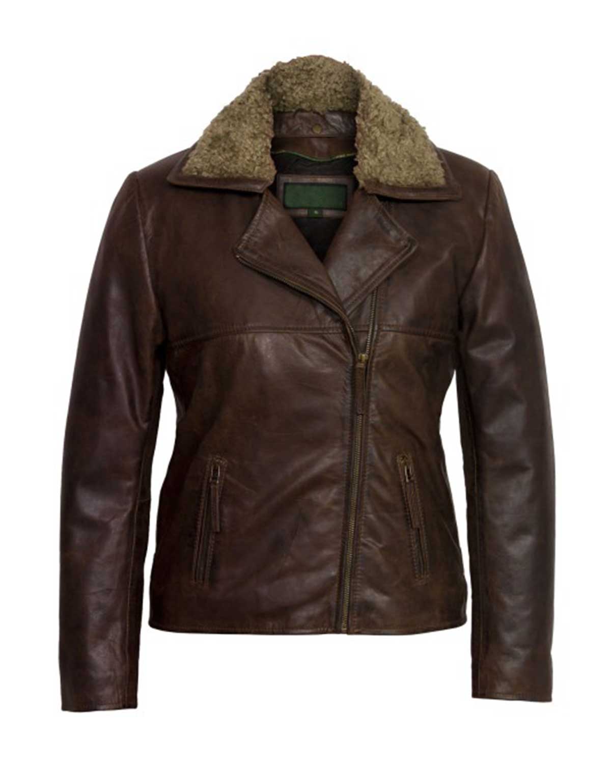 Women’s Brown Leather Flying Jacket