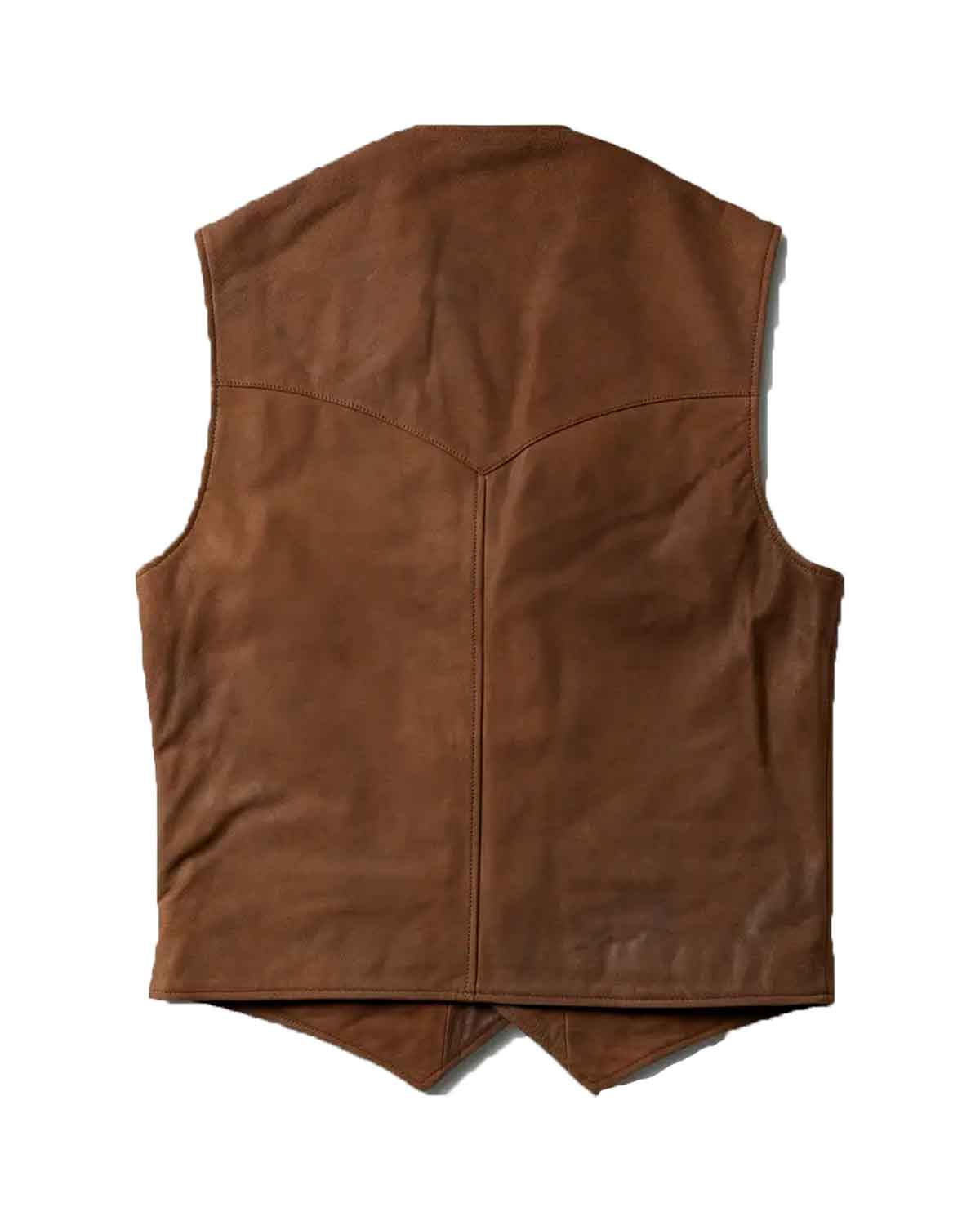 Men’s Classic Brown Western Leather Vest