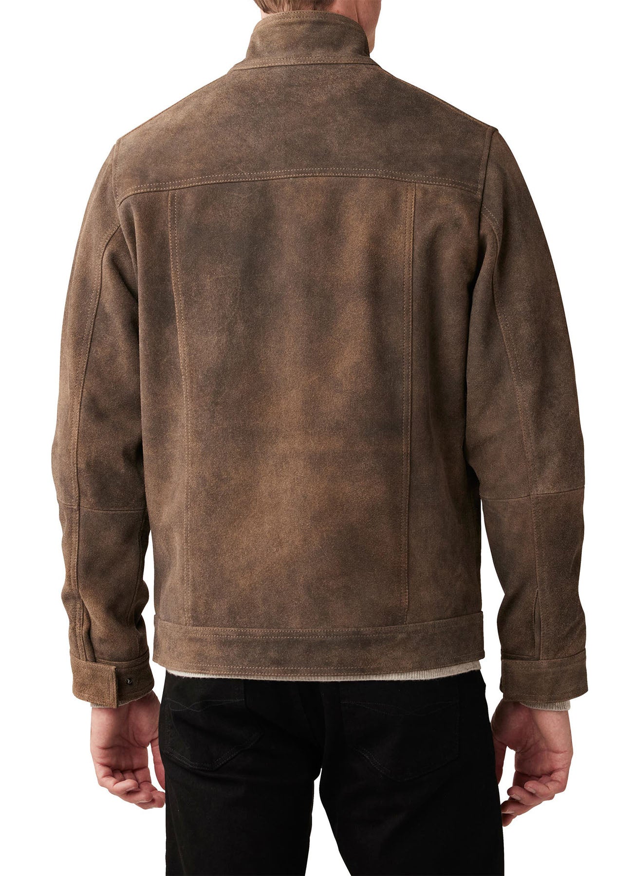 Mens Vintage Camel Color Biker Leather Jacket