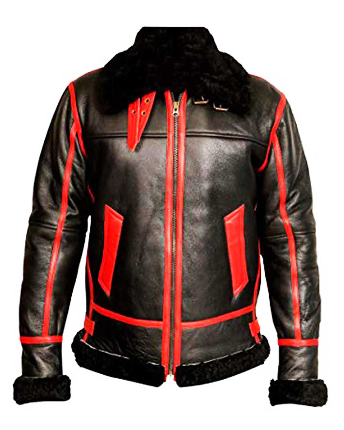 WWII B3 Pilot Sheepskin Leather Jacket