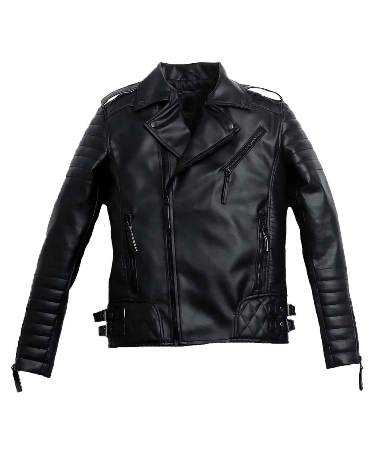Men’s Black Quilted Leather Jacket