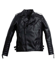 Men’s Black Quilted Leather Jacket
