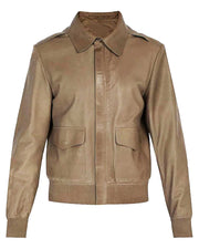 Men's Brown Aviator Bomber Jacket
