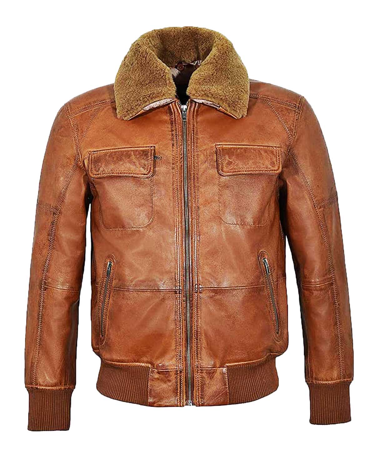 Mens Aviator Shearling Bomber jacket