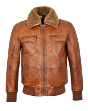 Mens Aviator Shearling Bomber jacket