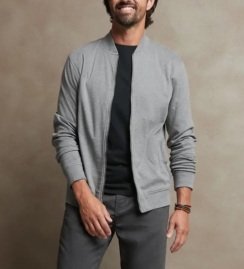 Mens Luxe Touch Performance Bomber Jacket