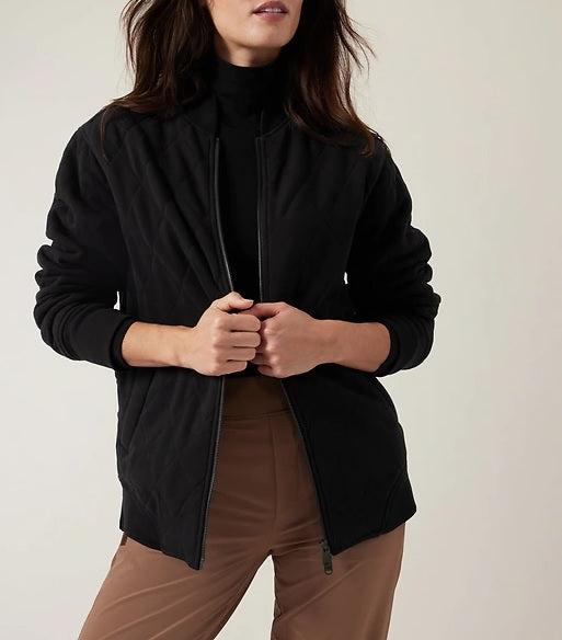Women Retroplush Bomber Jacket