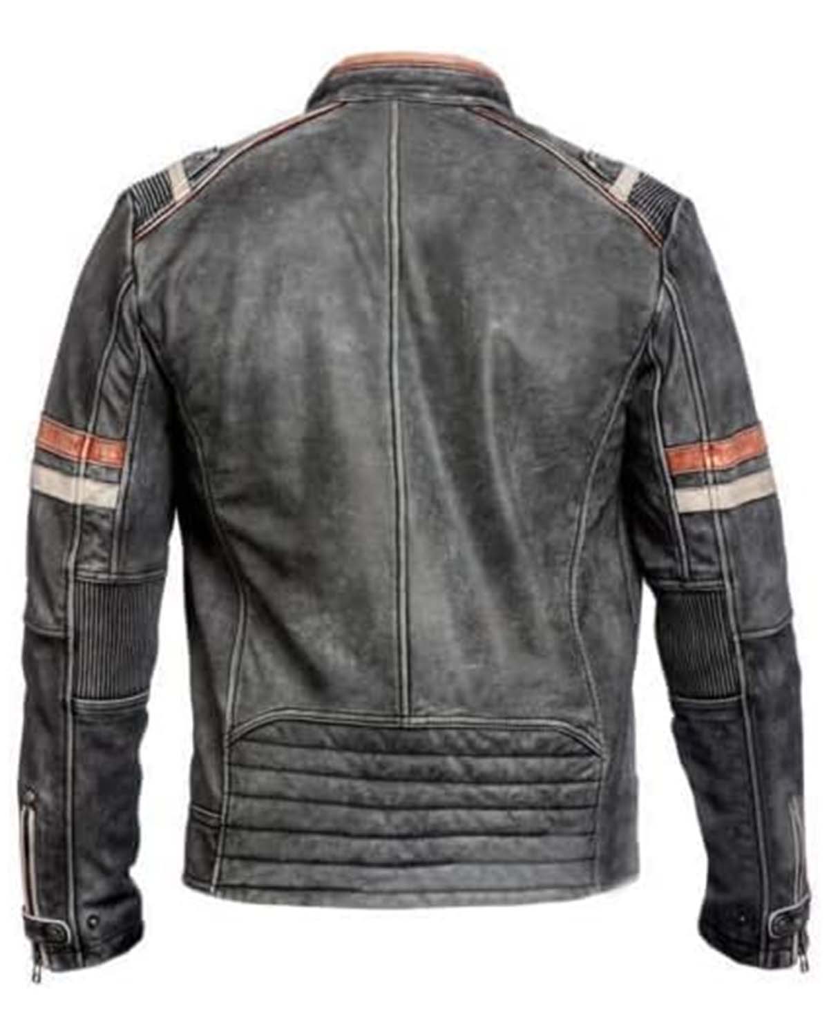 Men’s Cafe Racer Motorcycle Retro 3 Jacket