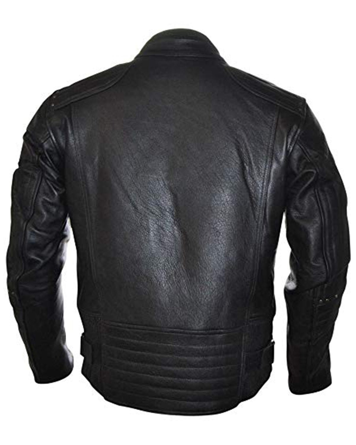 Black Vintage Cafe Racer Motorcycle Leather Jacket