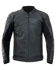 Black Motorcycle Vintage Biker Men Leather Jacket