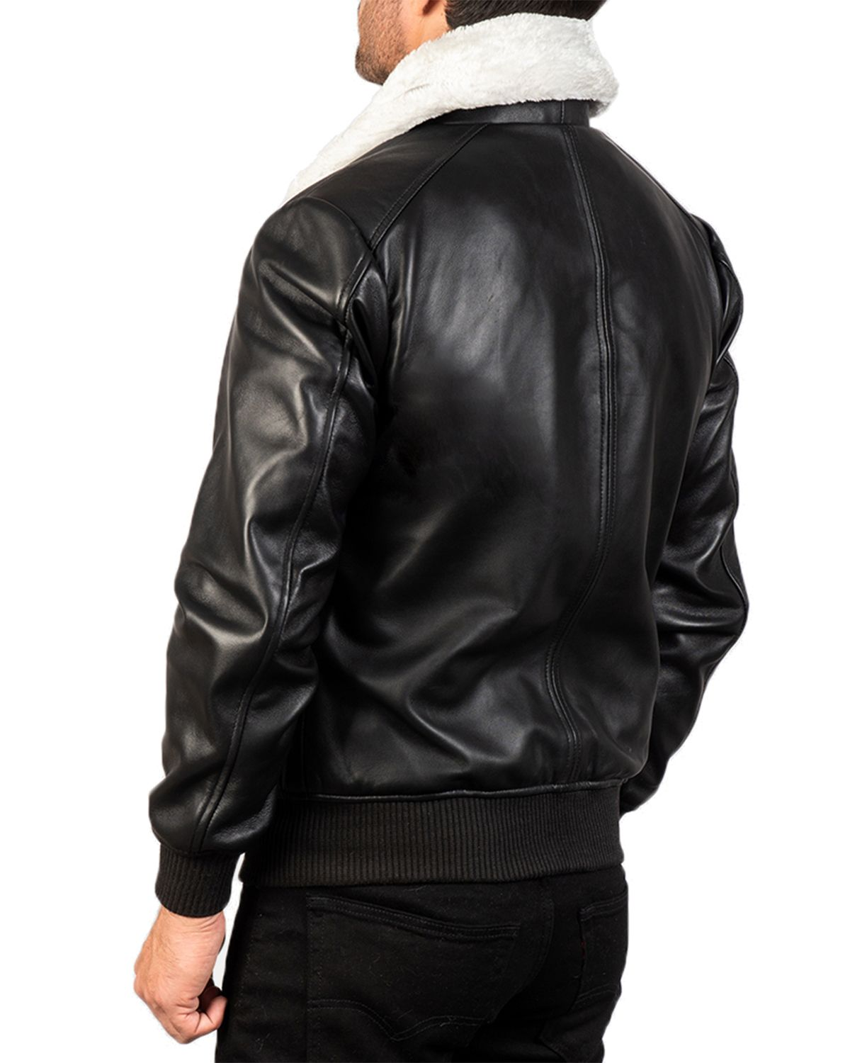 Men's G-1 Bomber Real Sheepskin Leather Jacket