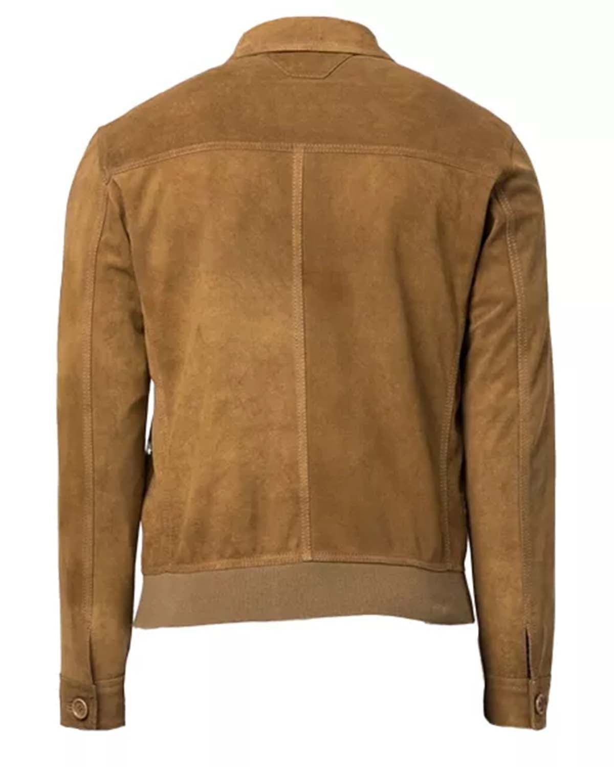 Mens Brown Suede Shirt Jacket