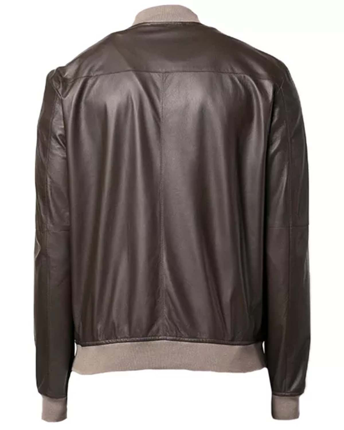 Mens Chocolate Brown Varsity Jacket