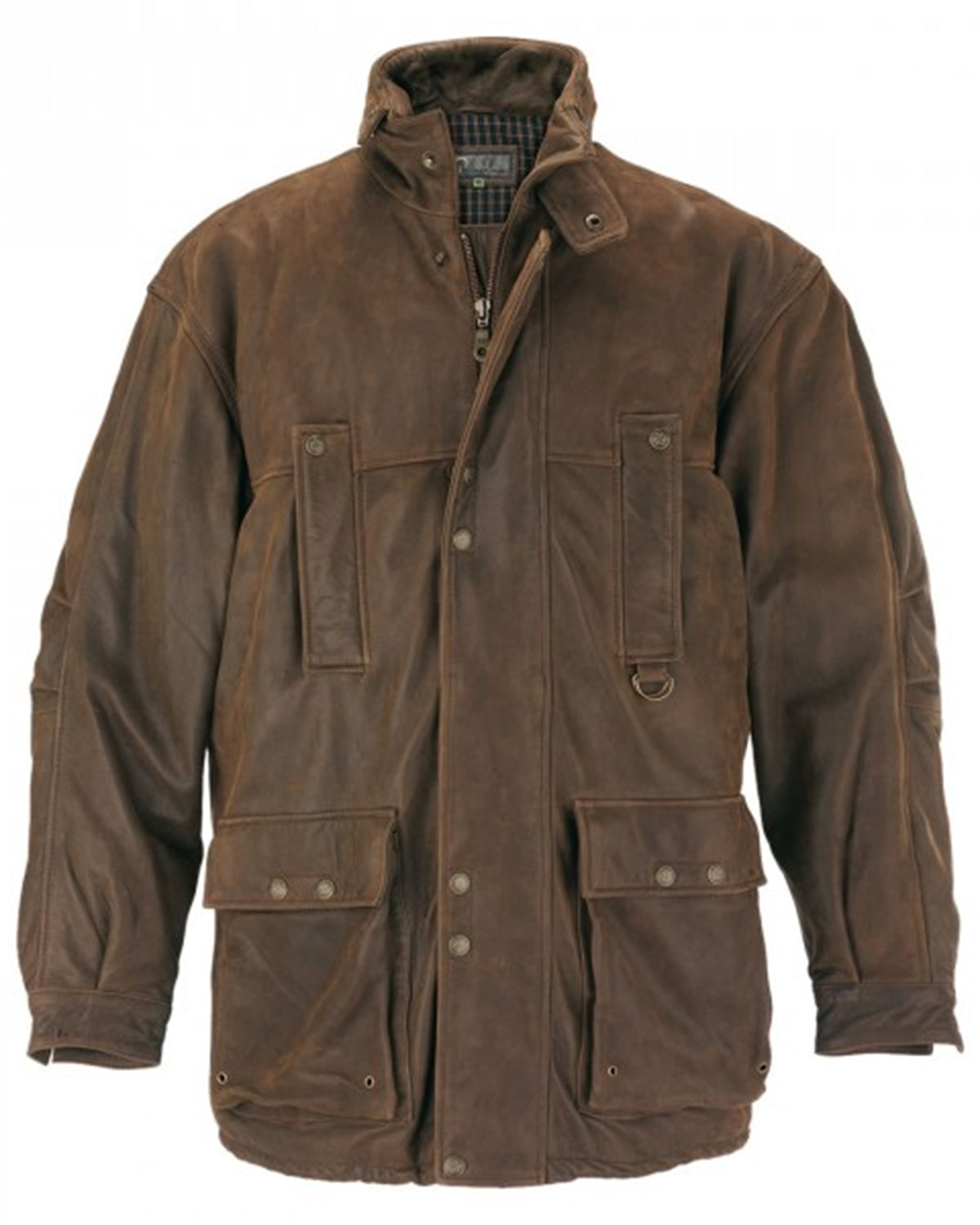 Hunter Men’s Brown Leather Coat
