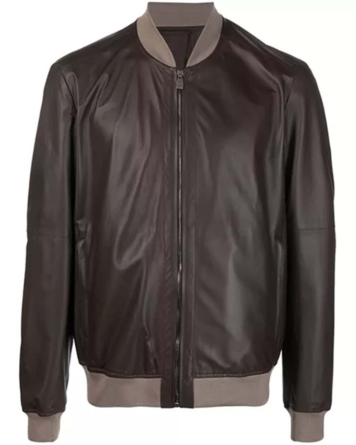 Mens Chocolate Brown Varsity Jacket