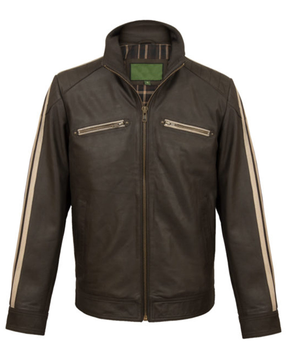 Mens Brown Biker Leather Jacket