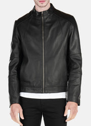 Mens Black Iconic Lambskin Leather Jacket