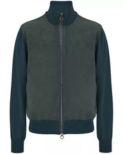 Mens Teal Green Bomber Jacket
