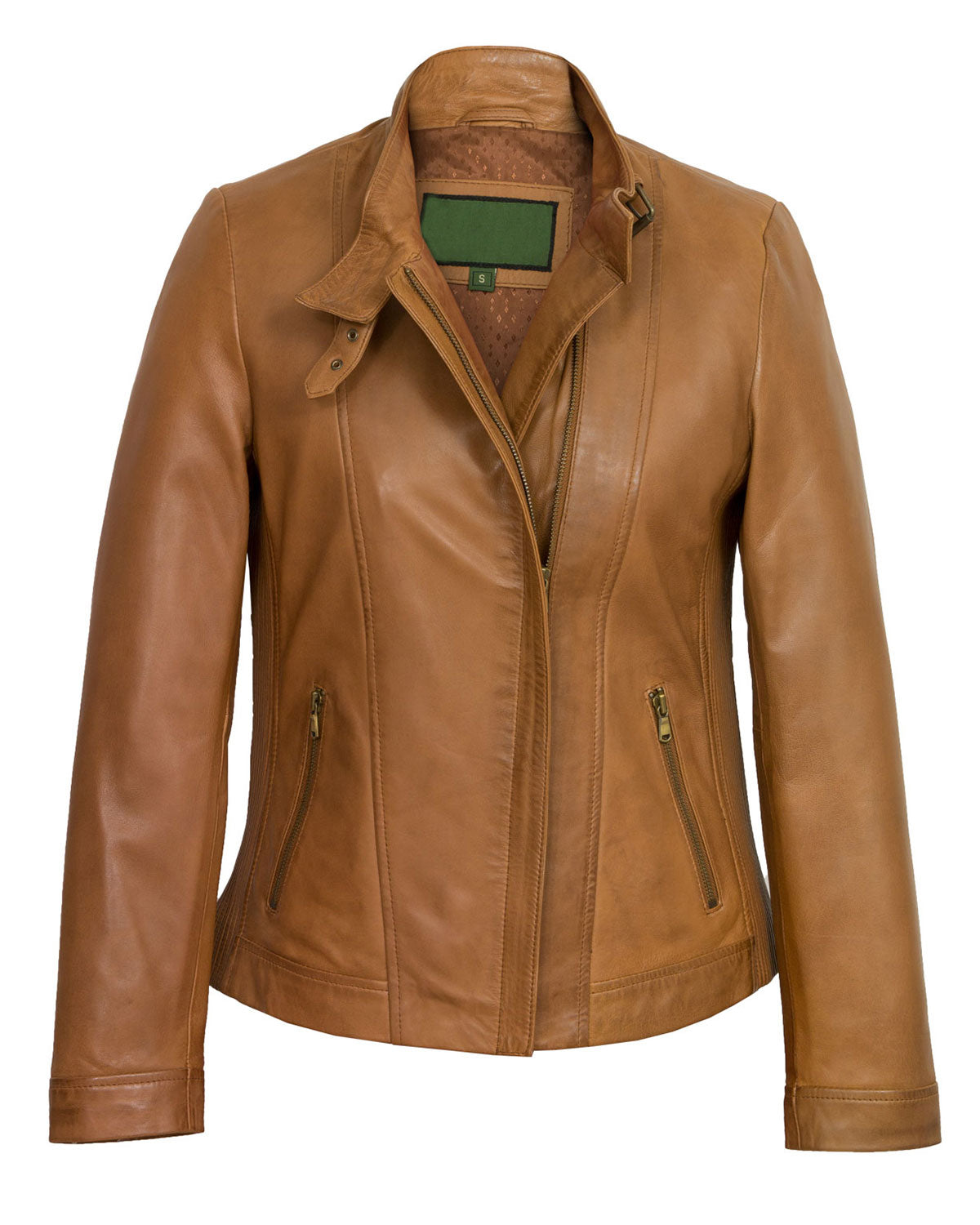 Women’s Tan Leather Jacket