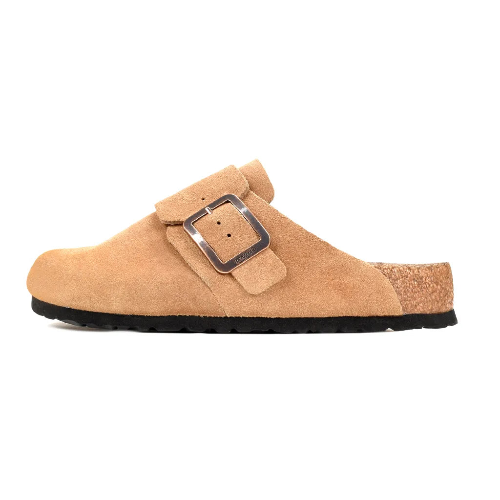 Women’s Orthopaedic Genuine Suede Leather Clogs with Arch Support