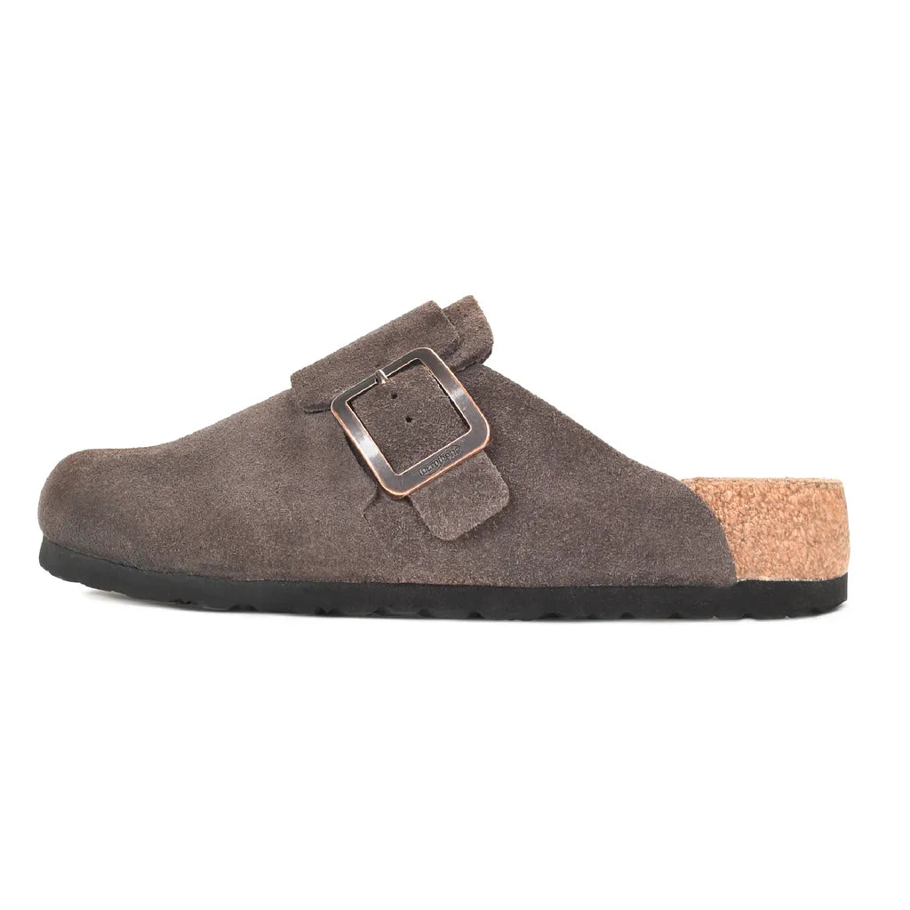 Women’s Orthopaedic Genuine Suede Leather Clogs with Arch Support